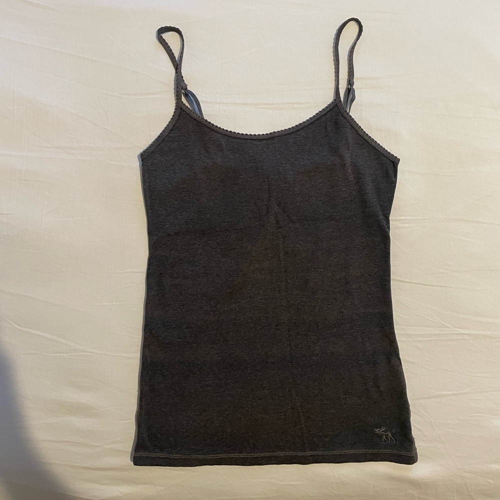 Abercrombie & Fitch, Grey Tank, Adjustable Straps